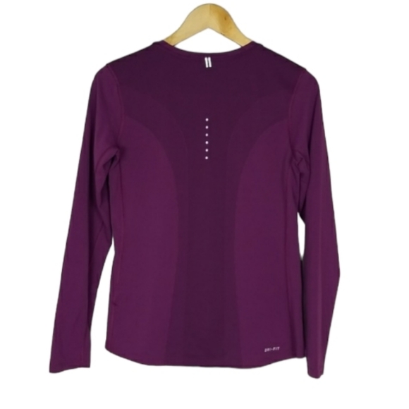 NIke Running DRI FIT Long Sleeve Purple Size Small - Picture 2 of 13